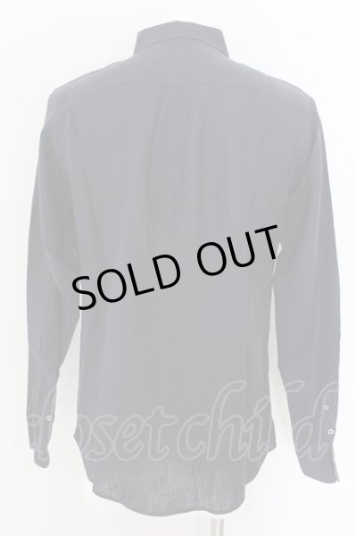 画像2: GOSTAR DE FUGA / REPERTORYフランダースリネンシャツ 46 ネイビー O-24-08-21-007-GO-sh-YM-ZT334 (2)