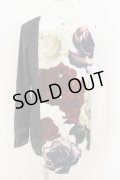 CIVARIZE / フラワープリント切り替えバイカラーシャツ 46 ホワイトｘブラック O-24-08-21-012-CI-sh-YM-OS