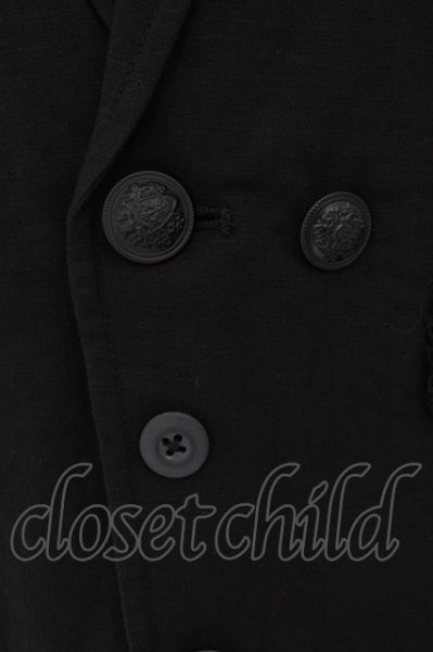 画像2: CIVARIZE / Naked ヘンプテーラードジャケット 46 ブラック O-24-08-21-025-CI-to-YM-ZT231 (2)