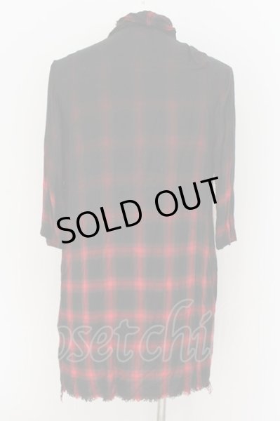 画像2: CIVARIZE / 2WAYドレープネックZIP六部袖カーディガン 46 レッド O-24-08-21-028-CI-to-YM-OS (2)