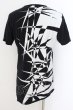 画像2: CIVARIZE / ジオメトリック総柄変形ロングTシャツ 46 ブラックｘホワイト O-24-08-21-003-CI-ts-YM-ZT305 (2)