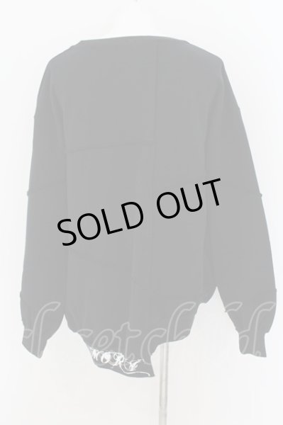 画像3: CIVARIZE / ヘビーウェイト切り替えデザインプルオーバー F ブラック O-24-08-21-031-CI-ja-YM-OS (3)