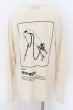 画像2: NIL DUE / NIL UN TOKYO / LONG SLEEVE TATTOO カットソー M アイボリー O-24-08-24-003-NI-to-YM-ZT171 (2)