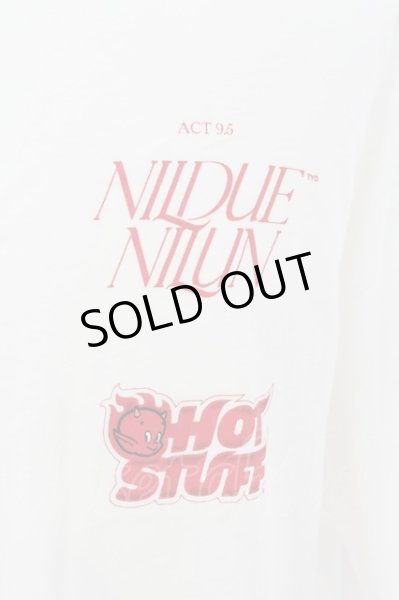 画像2: NIL DUE / NIL UN TOKYO / RED LITTLE DEVIL Tシャツ  ホワイト O-24-08-24-001-NI-ja-YM-OS (2)