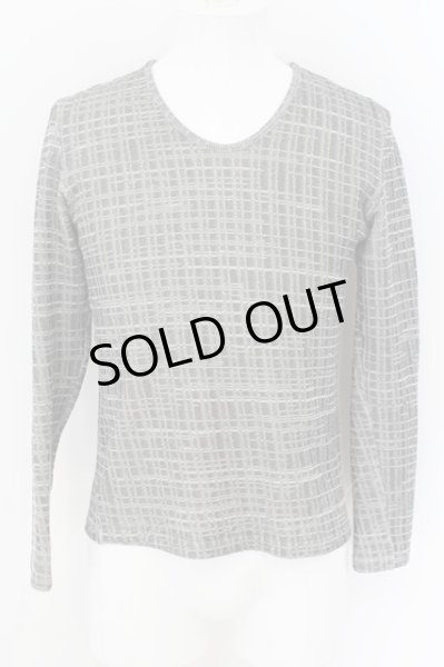 画像1: TORNADO MART / バイアスタックボーダーABSカットソー  ブラック（グレー） O-24-08-24-023-TO-to-YM-ZT329 (1)