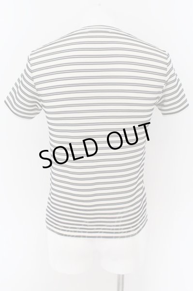 画像2: TORNADO MART / リップルボーダーTシャツ M ホワイトｘブラック O-24-08-24-026-TO-ts-YM-ZT333 (2)