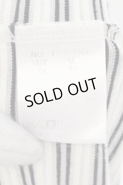 画像3: TORNADO MART / リップルボーダーTシャツ M ホワイトｘブラック O-24-08-24-026-TO-ts-YM-ZT333 (3)