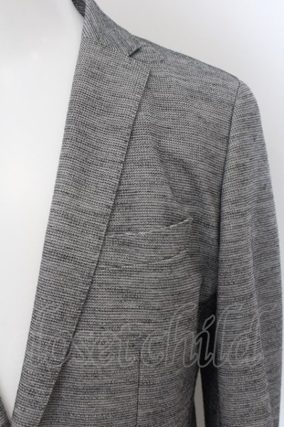 画像2: Zero by TORNADO MART / スラブ麻交編変形鹿の子ジャケット LL グレー O-24-08-25-038-Ze-ja-YM-ZT123 (2)