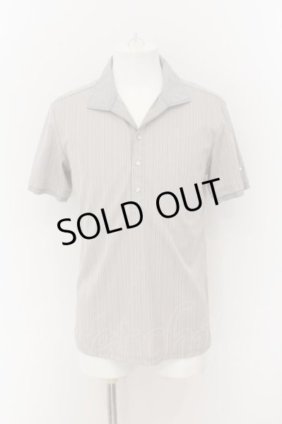 画像1: Zero by TORNADO MART / ランダム針抜きABSテレコポロシャツ LL グレー（シルバー系） O-24-08-25-039-Ze-to-YM-ZT130 (1)