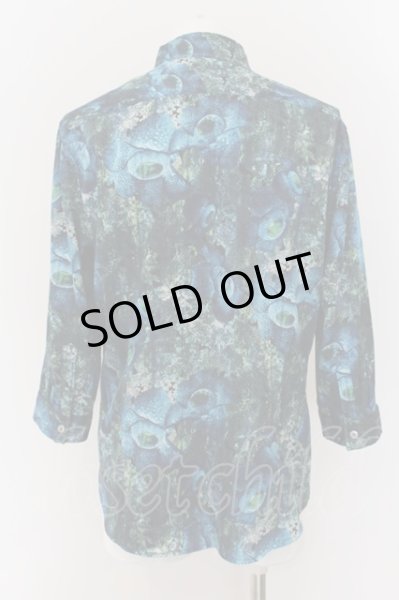 画像3: TORNADO MART / ラフレシアプリント7分袖シャツ XXL グリーン O-24-08-25-045-TO-sh-YM-ZT103 (3)