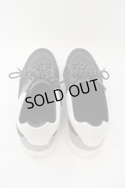 画像5: TORNADO MART / バイカラースニーカーシューズ L(約28cm) ブラックｘホワイト O-24-08-25-049-TO-sho-YM-ZT6000 (5)