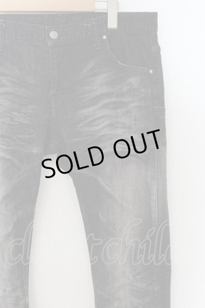 画像2: TORNADO MART / ピグメントコーティングシェイヴシューカットデニムパンツ LL ボルドー O-24-08-25-002-TO-pa-YM-ZT379 (2)