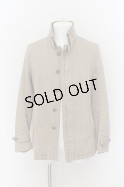 画像2: Zero by TORNADO MART / ワンウォッシュ返し衿ジャケット M ベージュ O-24-08-25-024-Ze-ja-YM-ZT130 (2)