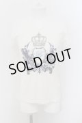 BUFFALO BOBS / クラウンプリントVネックTシャツ 2 ホワイト O-24-08-25-025-BU-ts-YM-ZT151