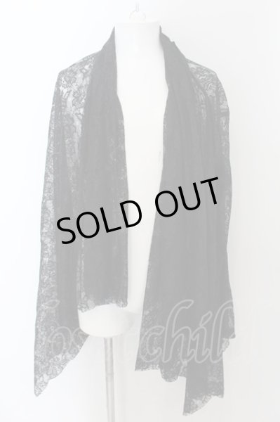 画像1: CIVARIZE / Proof総レーストッパーカーディガン 44 ブラック O-24-08-29-005-CI-to-YM-ZT317 (1)