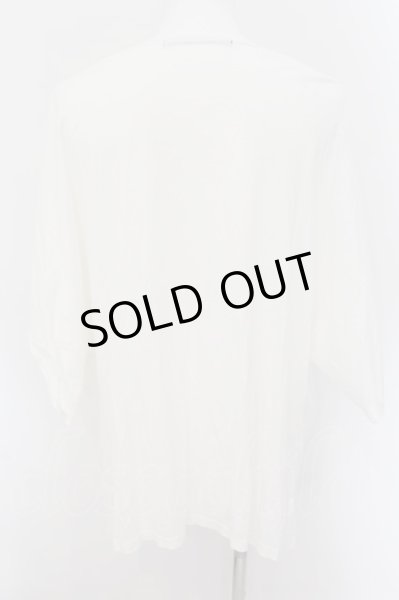 画像2: NO ID. BLACK / Tシャツ.ドルマンスリーブドレープ ONE ホワイト O-24-08-29-047-NO-ts-YM-ZT236 (2)