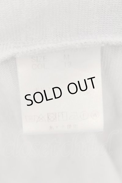 画像3: TORNADO MART / パイルカットUネックTシャツ M ホワイト O-24-08-29-048-TO-ts-YM-ZT234 (3)