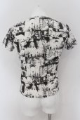 画像2: FUGA / マリアプリントVネックTシャツ 44 ホワイト O-24-08-29-049-FU-ts-YM-ZT234 (2)