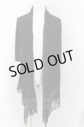 CIVARIZE / Repレイヤードレース5分袖トッパーカーディガン 44 ブラック O-24-08-29-006-CI-to-YM-OS