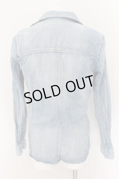 画像2: FUGA / シワ加工デニムシャツ 44 ライトブルー O-24-08-29-053-FU-sh-YM-ZT234 (2)