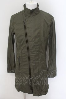 bajra / スーパーストレッチナイロン蛇腹ライダースコート 1