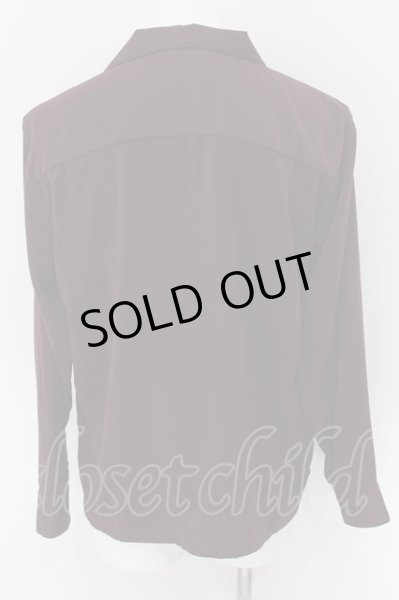 画像2: FUGA / 無地開襟シャツ 44 ボルドー O-24-08-29-058-FU-sh-YM-ZT399 (2)