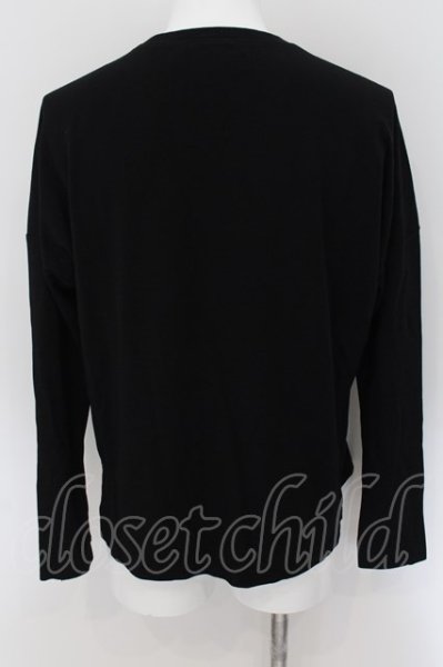 画像2: CAMBIO / スムースポケットカットソー S ブラック O-24-08-29-065-CA-to-YM-ZT229 (2)