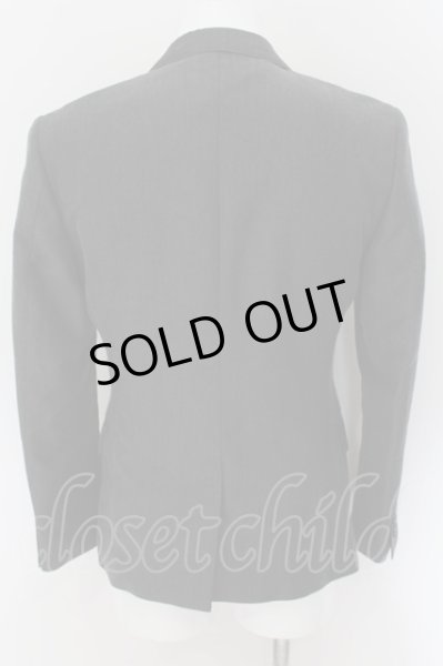 画像2: TORNADO MART / シャイニーピークドラペルテーラードジャケット M グレー O-24-08-29-066-TO-ja-YM-ZT229 (2)