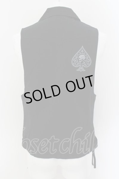 画像2: SMACK ENGINEER / ライダースベスト M ブラック O-24-08-29-074-SM-to-YM-OS (2)