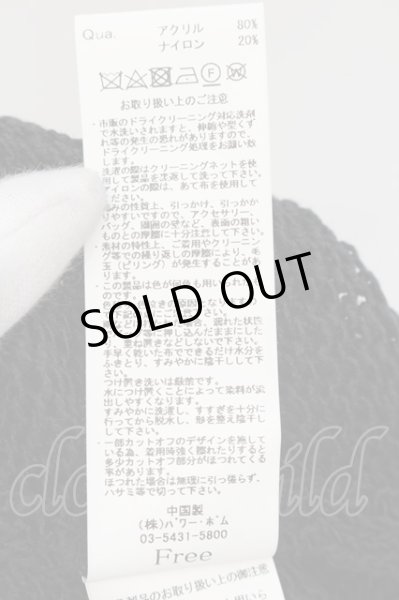 画像3: CIVARIZE / クラッシュ加工レイヤードサマーニット F ブラックxホワイト O-24-08-29-079-CI-to-YM-OS (3)
