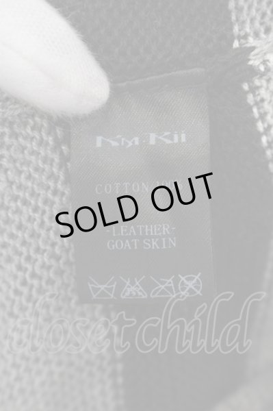 画像4: KMRii / Coating Border カーディガン 1 ブラックｘグレー O-24-08-29-087-KM-sh-YM-OS (4)