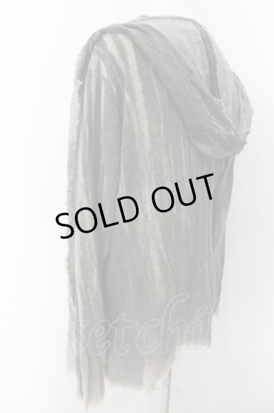 画像2: 14th Addiction / カットオフリネンガーゼカーディガン 1 グレー O-24-08-29-089-14-sh-YM-OS (2)