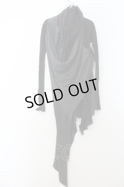 画像2: IFSIXWASNINE / WILDHORSE　異素材切り替えカーディガン 0 グレーｘチャコールｘブラック O-24-08-29-092-IF-to-YM-OS (2)