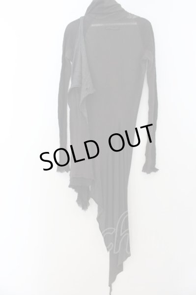 画像5: IFSIXWASNINE / WILDHORSE　異素材切り替えカーディガン 0 グレーｘチャコールｘブラック O-24-08-29-092-IF-to-YM-OS (5)