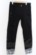 画像1: SWITCHBLADE / SNAKE PRINT DENIM　パンツ S ブラック O-24-08-29-096-SW-to-YM-ZT180 (1)