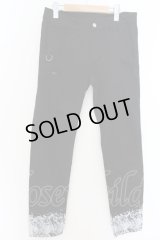 SWITCHBLADE / SNAKE PRINT DENIM　パンツ S ブラック O-24-08-29-096-SW-to-YM-ZT180