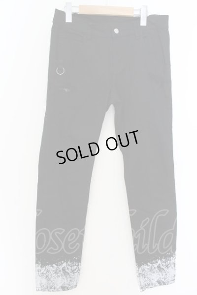 画像1: SWITCHBLADE / SNAKE PRINT DENIM　パンツ S ブラック O-24-08-29-096-SW-to-YM-ZT180