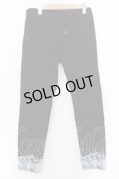 画像2: SWITCHBLADE / SNAKE PRINT DENIM　パンツ S ブラック O-24-08-29-096-SW-to-YM-ZT180 (2)