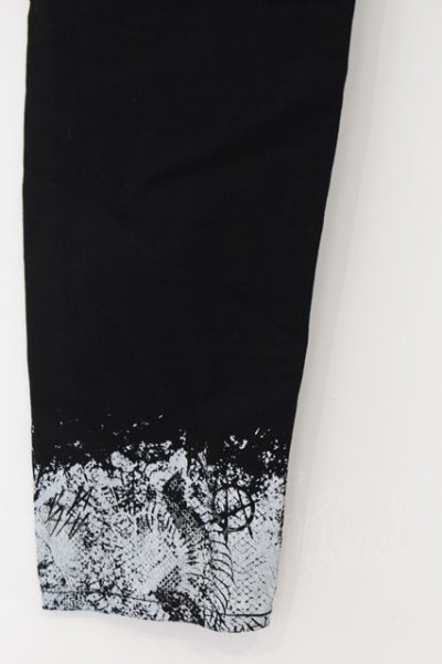 画像3: SWITCHBLADE / SNAKE PRINT DENIM　パンツ S ブラック O-24-08-29-096-SW-to-YM-ZT180