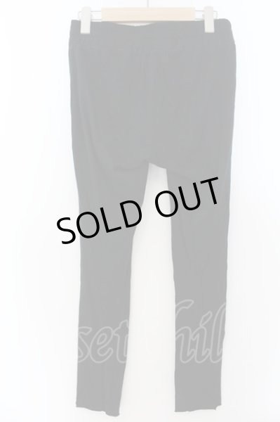 画像2: Moonage Devilment(清春) / カットオフレギンススキニーパンツ 00 ブラック O-24-08-29-097-Mo-pa-YM-ZT158 (2)