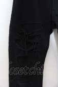 画像3: Roen Jeans / クラッシュデニムパンツ 30 ブラック O-24-08-29-098-Ro-pa-YM-ZT251 (3)