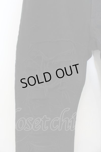 画像3: Roen Jeans / クラッシュデニムパンツ 30 ブラック O-24-08-29-098-Ro-pa-YM-ZT251 (3)