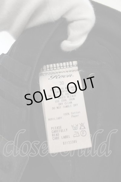 画像4: Roen Jeans / クラッシュデニムパンツ 30 ブラック O-24-08-29-098-Ro-pa-YM-ZT251 (4)