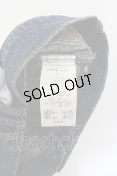 画像4: Roen Jeans / レオパードラインペインティングスキニーデニムパンツ 30 インディゴ O-24-08-29-100-Ro-pa-YM-ZT252 (4)