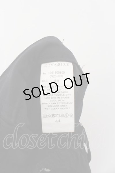 画像4: CIVARIZE / Clarityマチ付きZIPワイドパンツ 44 ブラック O-24-08-29-104-CI-pa-YM-ZT171 (4)