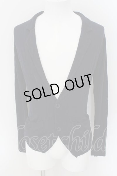 画像1: MURDER LICENSE / シースルーレーヨンカットテーラードジャケット 44 ネイビー O-24-08-29-124-MU-ja-YM-ZT364 (1)