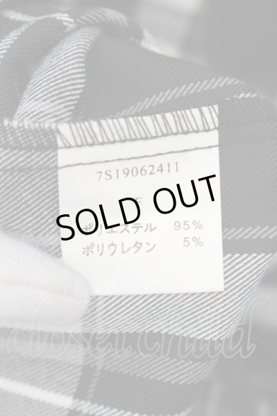 画像3: AFYF（rovtski） / BACK ZIP シャツ F ブラックｘホワイト O-24-08-29-133-AF-sh-YM-ZT163 (3)