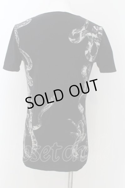 画像2: CIVARIZE / Venom スネークプリントTシャツ 46 ブラック O-24-08-29-017-CI-ts-YM-OS (2)