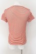 画像2: TORNADO MART / ボーダータックジャガードTシャツ M レッド O-24-08-29-137-TO-ts-YM-ZT241 (2)