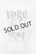 MARDIGRAS(SADS清春) / 愛ノ巣 Tシャツ F ホワイト O-24-08-29-139-MA-ts-YM-ZT229